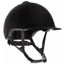 Casque équitation adulte et enfant - 140 velours noir