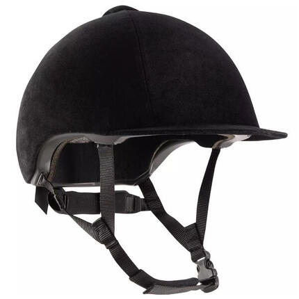 Casque équitation adulte et enfant - 140 velours noir