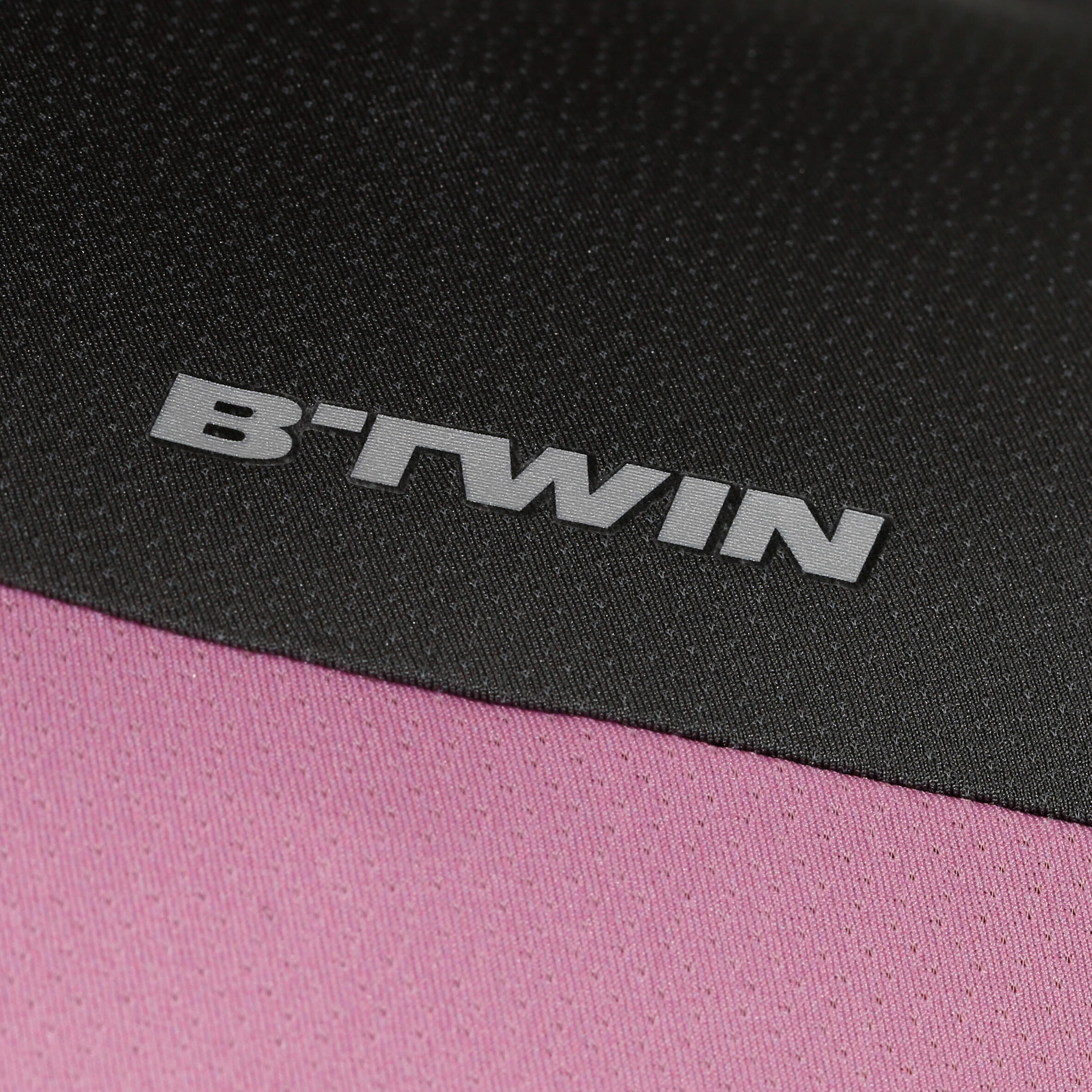 500 Women's Short Sleeve Cycling Jersey - Pink/Grey 8/8