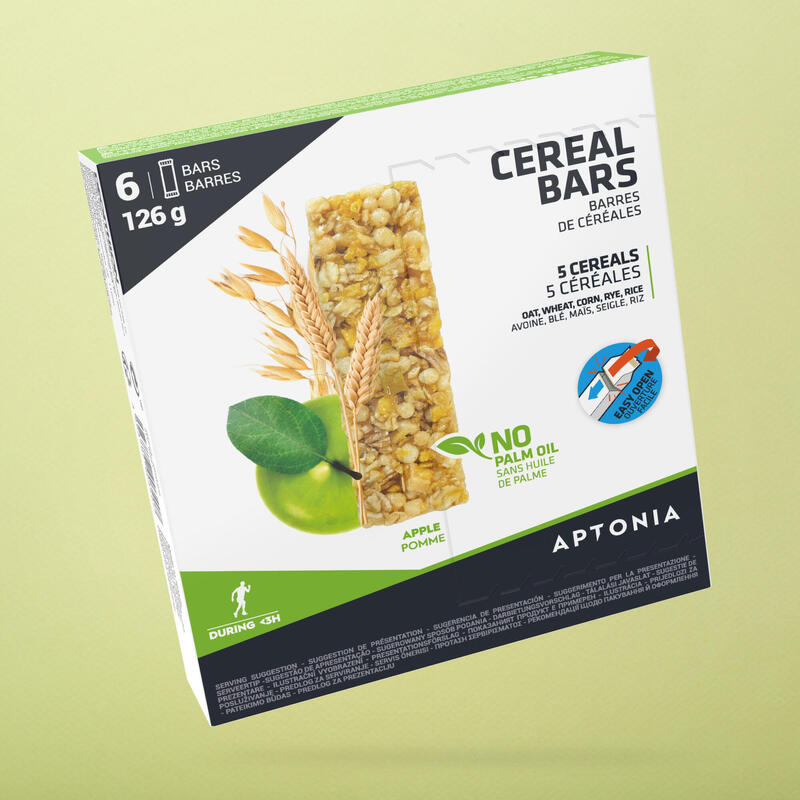 CEREAL ENERGY BAR WITH APPLE 6X21G