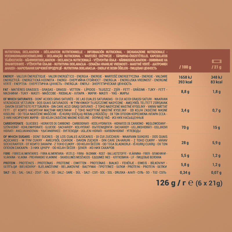 Energy Riegel Müsliriegel Schokolade 6 × 21 g