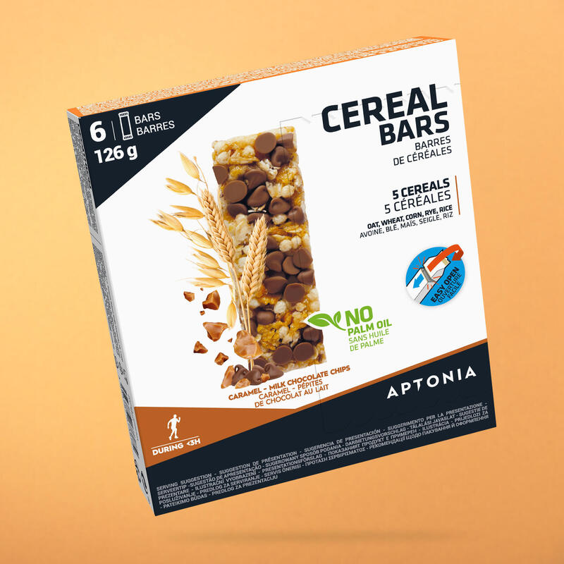 BARRITA ENERGÉTICA DE CEREALES PLÁTANO/BASE CHOCOLATE 6X21 G