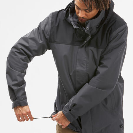 Куртка 3 в 1 непромокаемая для многодневного треккинга TRAVEL 100 0°C мужская