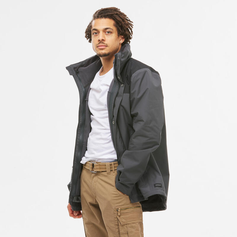Mejor guitarra Escupir Chaqueta de montaña y trekking 3 en 1 impermeable Hombre Forclaz Travel 100 | Decathlon Mejor guitarra Escupir Chaqueta de montaña y trekking 3 en 1 impermeable Hombre Forclaz Travel 100 | Decathlon