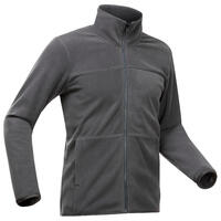 Siva muška 3-u-1 jakna za treking TRAVEL100 (0 °C)