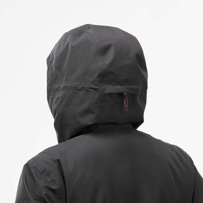 Waterdichte 3-in-1-jas voor wandelen dames SH500 Mountain -10°C zwart