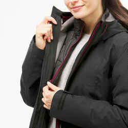 Women's Travel Trekking Waterproof 3-in-1 Jacket Travel 500 -8°C