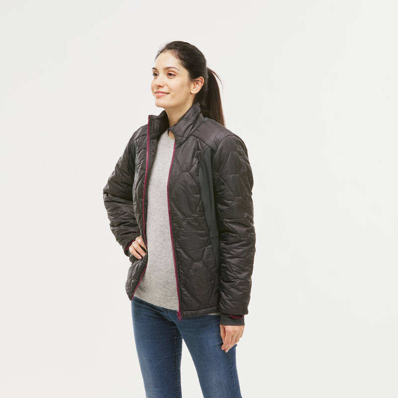 Chaqueta 3 usos en 1 de trekking de viaje para Mujer Forclaz Travel500  rosado - Decathlon