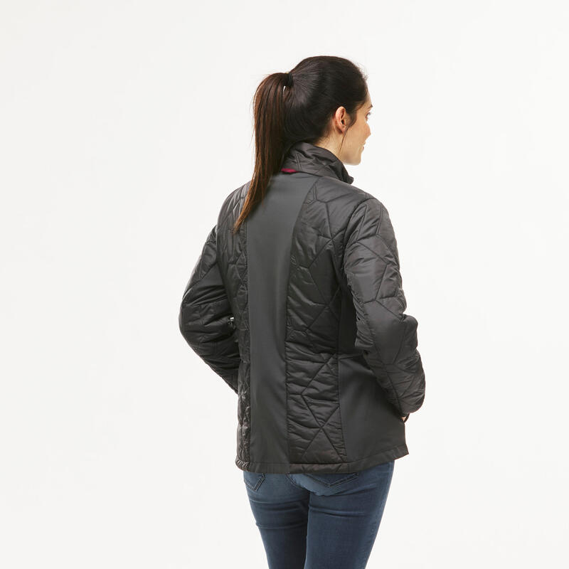 Waterdichte 3-in-1-jas voor wandelen dames SH500 Mountain -10°C zwart