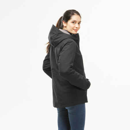 Women’s hiking 3-in-1 waterproof jacket SH500 Mountain - 10°C