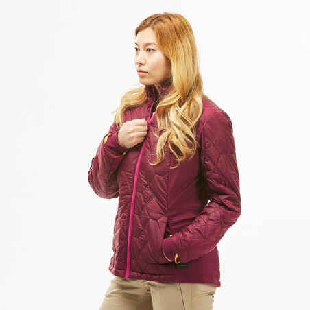 Women's Travel Trekking Waterproof 3-in-1 Jacket Travel 500 -8°C