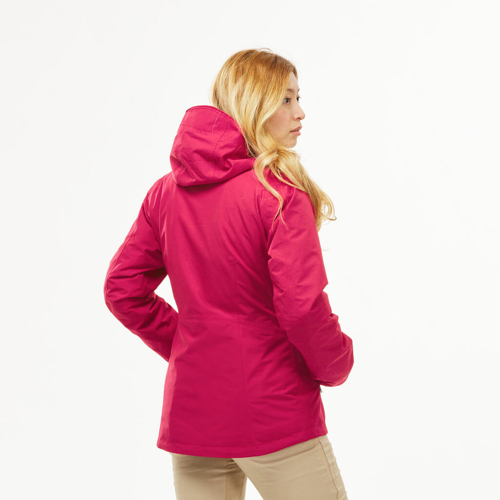 CHAQUETA 3EN1 IMPERMEABLE DE SENDERISMO MUJER SH500 MOUNTAIN -10 °C 