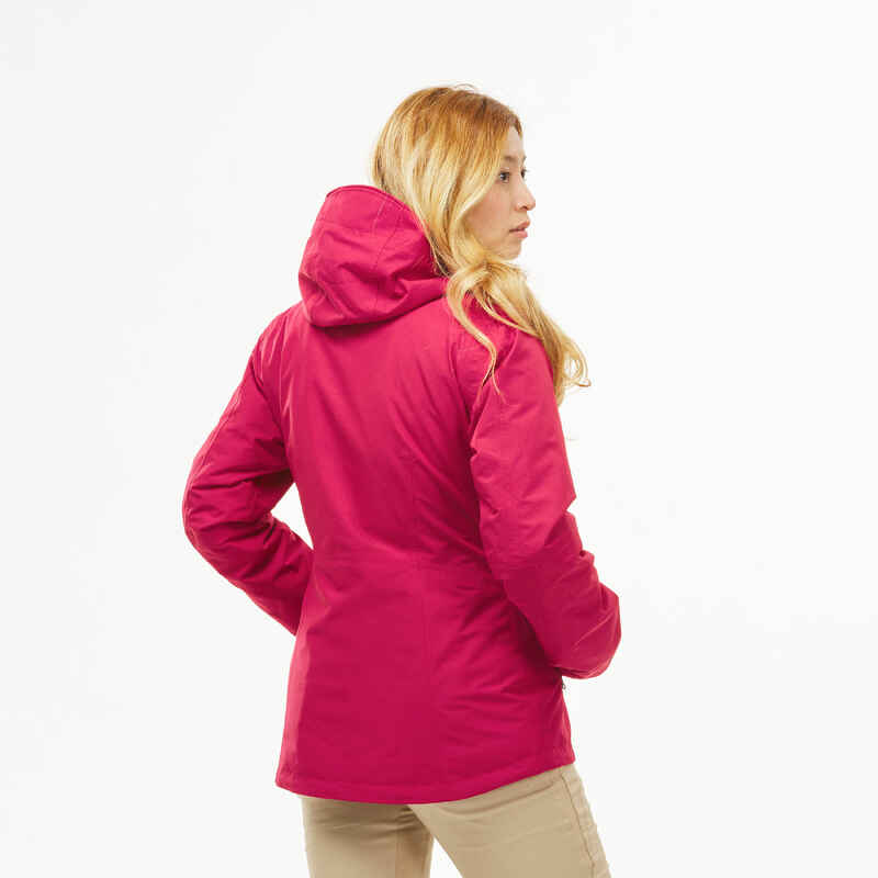 Women’s hiking 3-in-1 waterproof jacket SH500 Mountain - 10°C