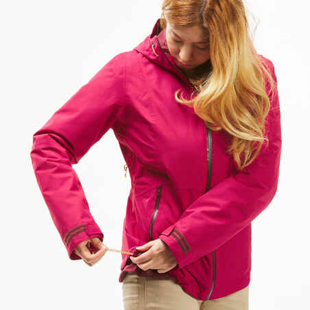 Women's Travel Trekking Waterproof 3-in-1 Jacket Travel 500 -8°C