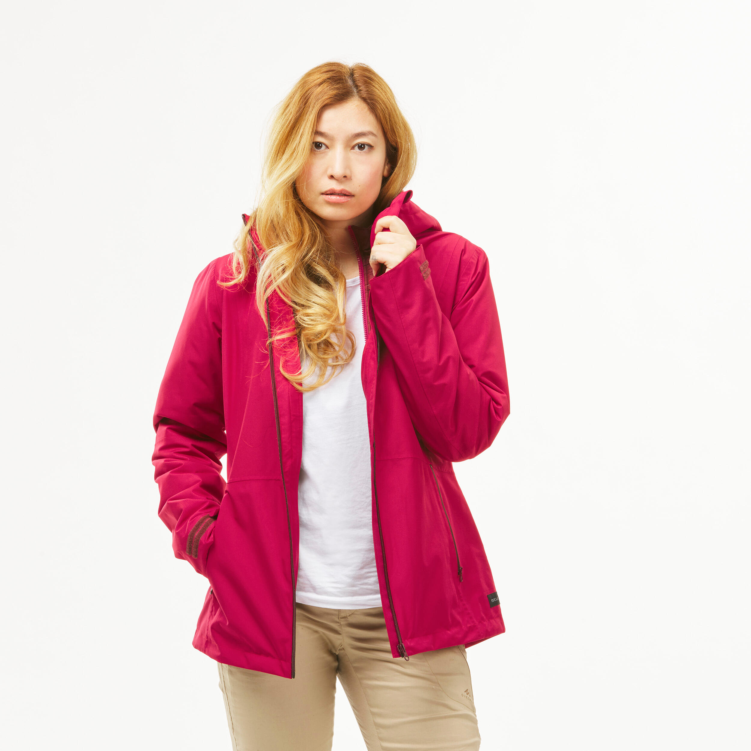 Women's Travel Trekking Waterproof 3-in-1 Jacket Travel 500 -8°C 4/16