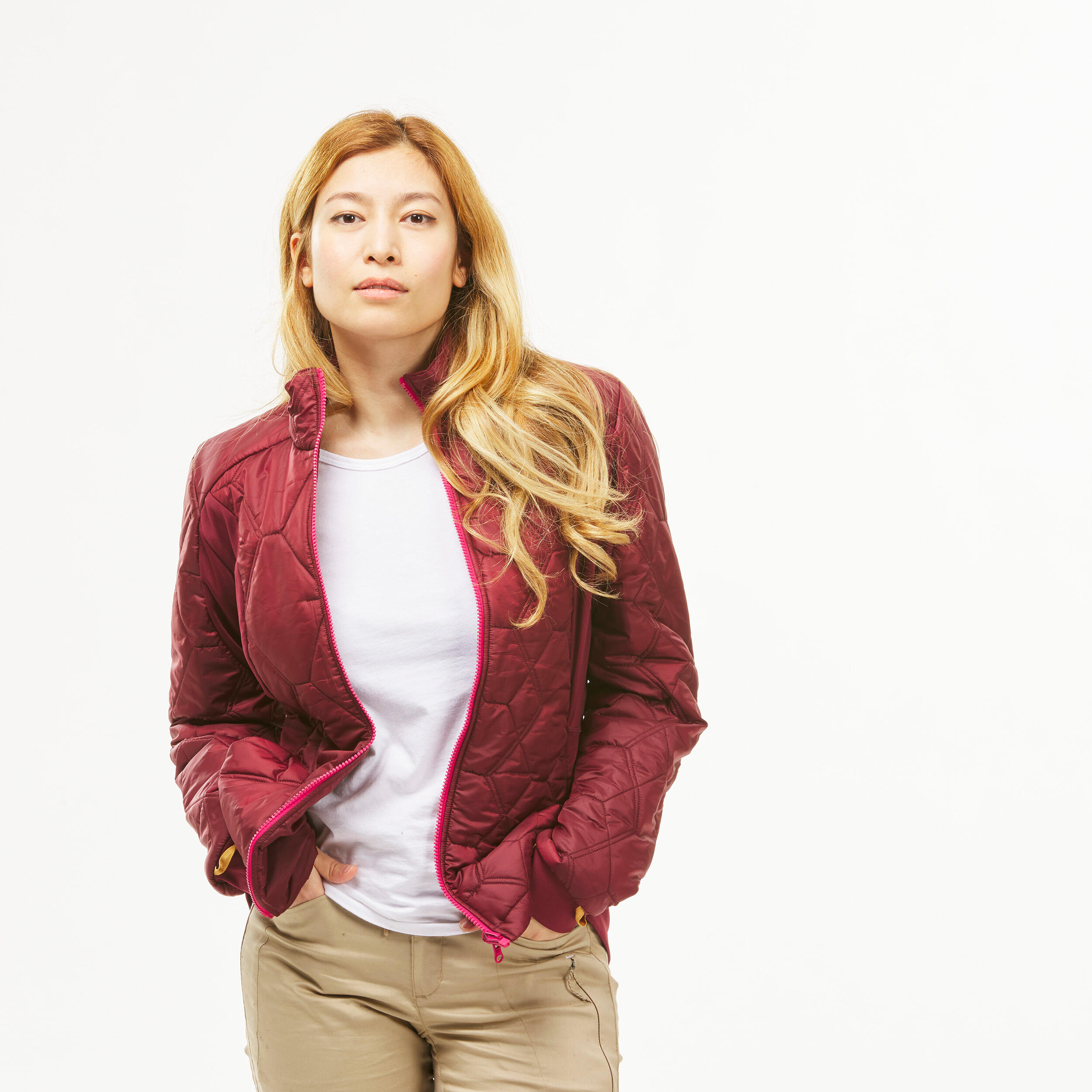 Women’s 3-in-1 Waterproof Hiking Jacket – SH 500 - FORCLAZ