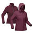 Women Travel Waterproof 3-in-1 jacket - Travel 100  0° - Burgundy