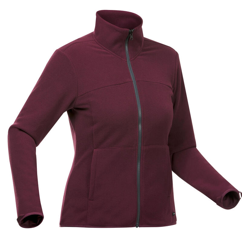 Kadın Su Geçirmez 3'ü 1 Arada Outdoor Kar Montu/Kışlık Mont - Bordo - SH100 0 °C