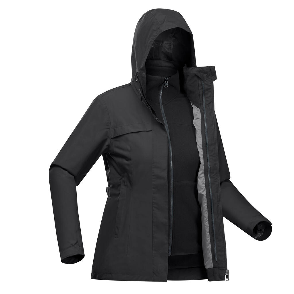 Vodootporna jakna 3 u 1 ženska Travel 100 0 °C