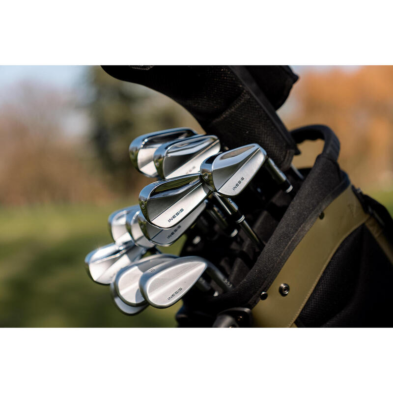 Serie hierros golf acero 900 vel. media zurdo talla 1