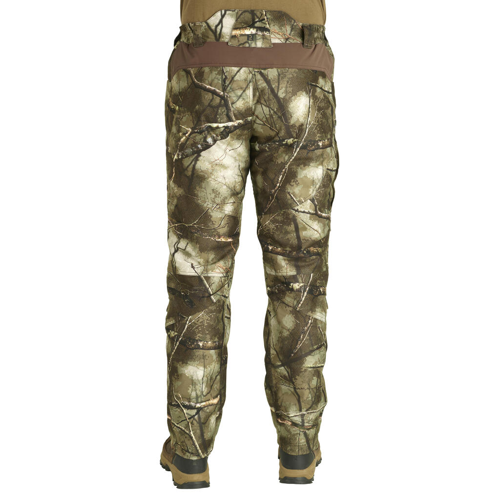 POST HUNTING WARM WATERPROOF TROUSERS 500 TREEMETIC