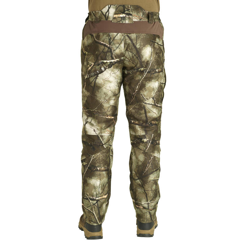 Pantalon 500 Treemetic călduros impermeabil camuflaj Bărbați  