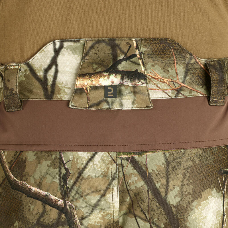 Pantalon 500 Treemetic călduros impermeabil camuflaj Bărbați   
