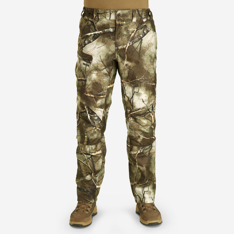 PANTALON CHASSE POSTE CHAUD IMPERMEABLE 500 TREEMETIC pour les clubs et collectivites Decathlon Pro