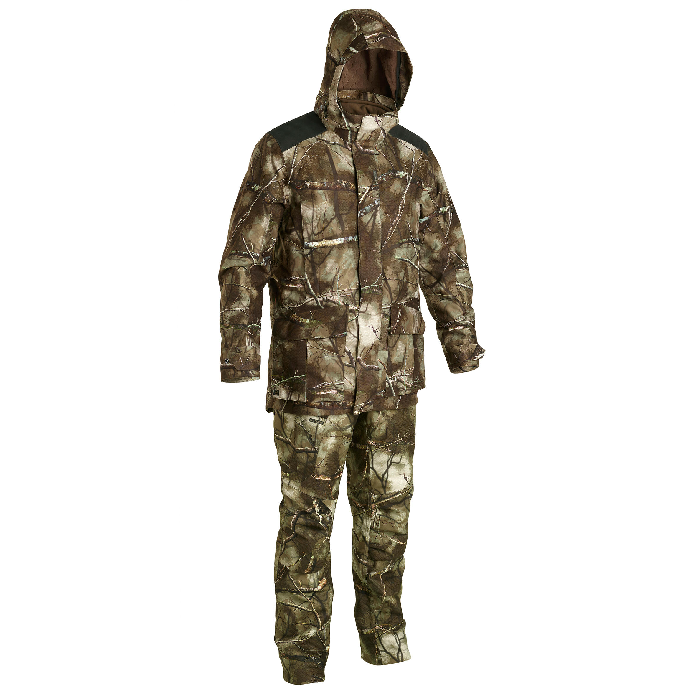 POST HUNTING WARM WATERPROOF TROUSERS 500 TREEMETIC 10/11