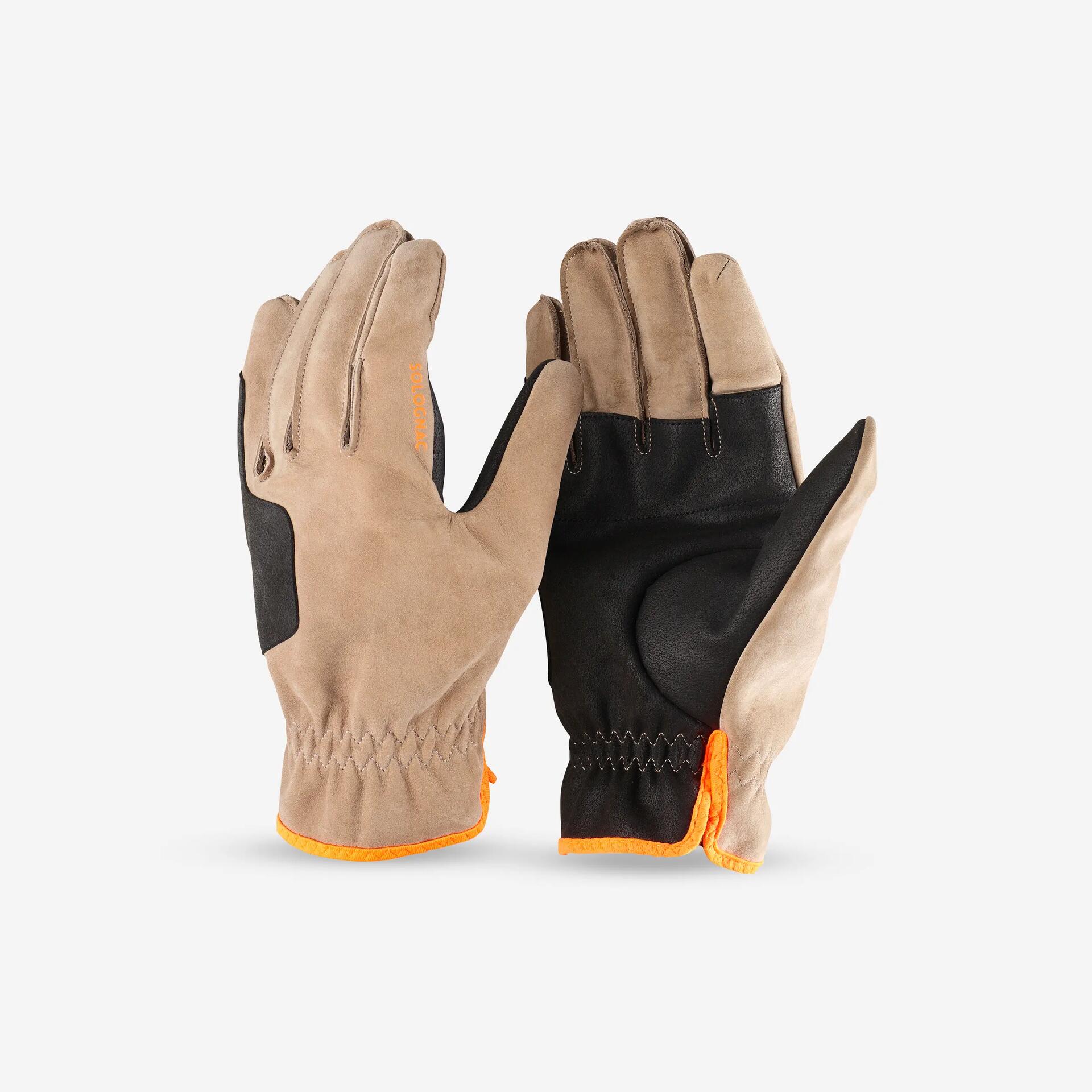 Gant chasse supertrack cuir marron - Mobilité urbaine et outdoor - Plein air - SOLOGNAC-Decathlon PRO - Clubs - Entreprises - Collectivités -