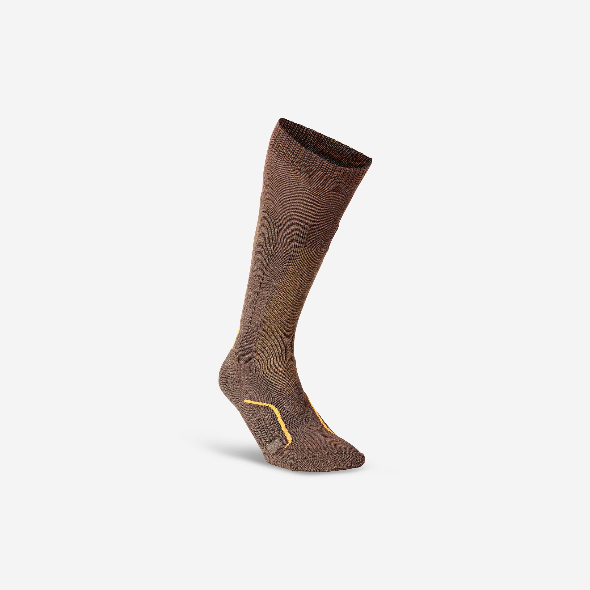 SOLOGNAC FULL-HEIGHT WOOL WARM HUNTING SOCKS 500