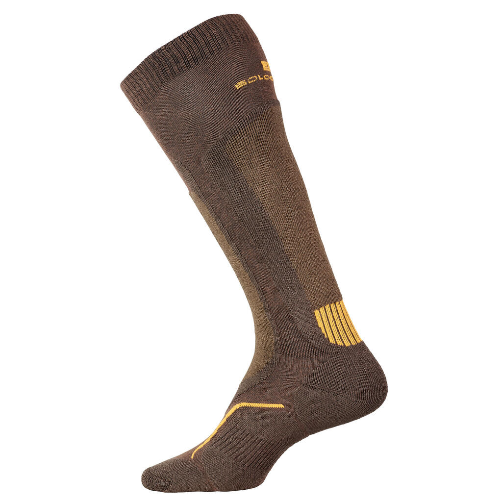 Jagdsocken 500 Wolle warm hoch  