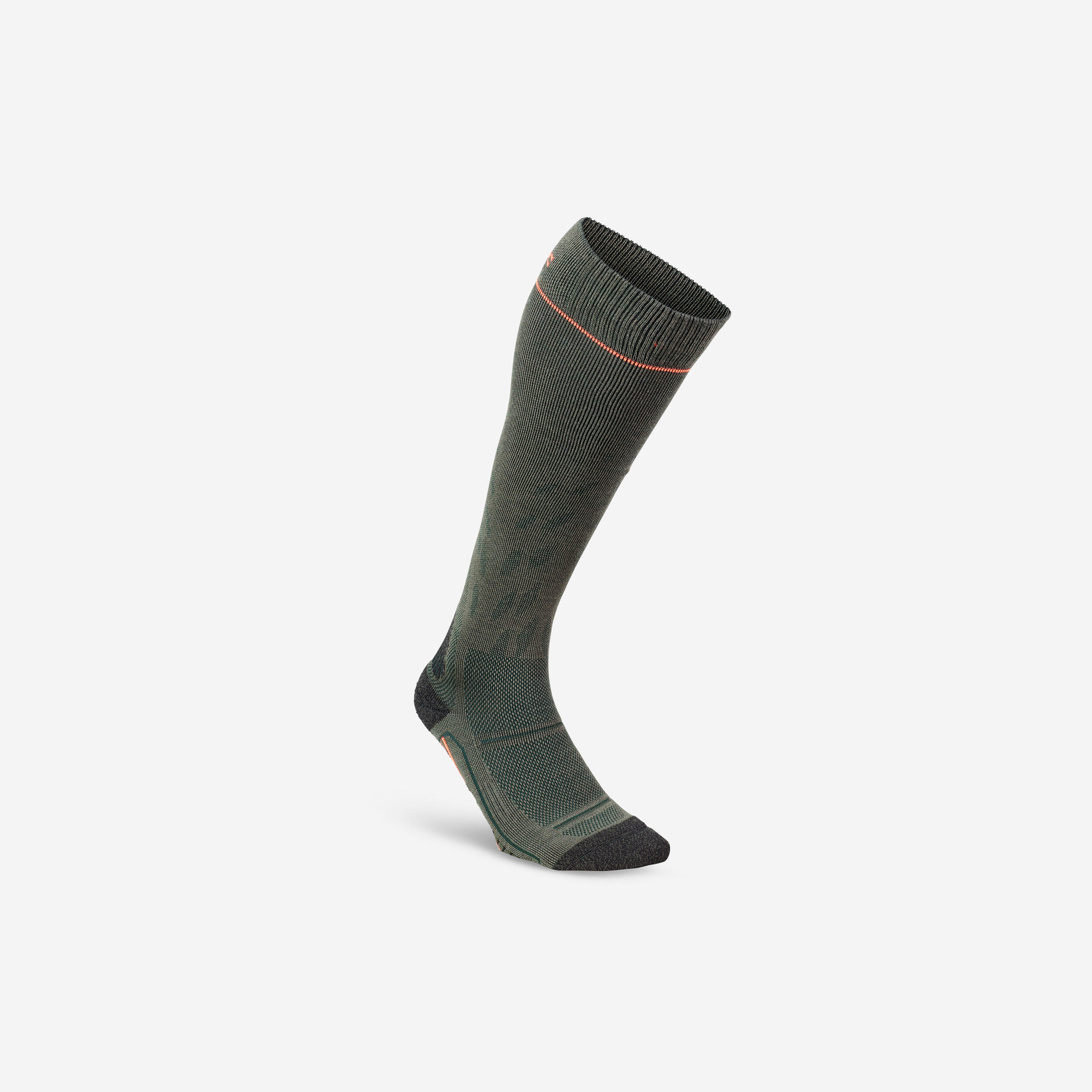 CHAUSSETTE CHASSE RESPIRANTE LAINE MERINOS TIGE HAUTE ACT 500 BOTTE SOLOGNAC Decathlon