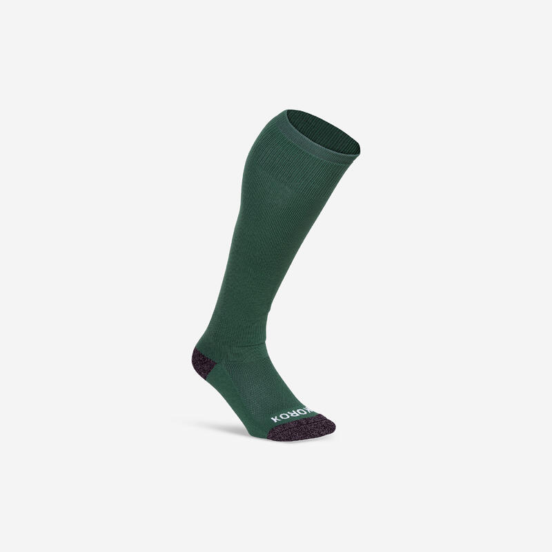 Gyerek, felnőtt zokni gyeplabdázáshoz FH500, zöld 