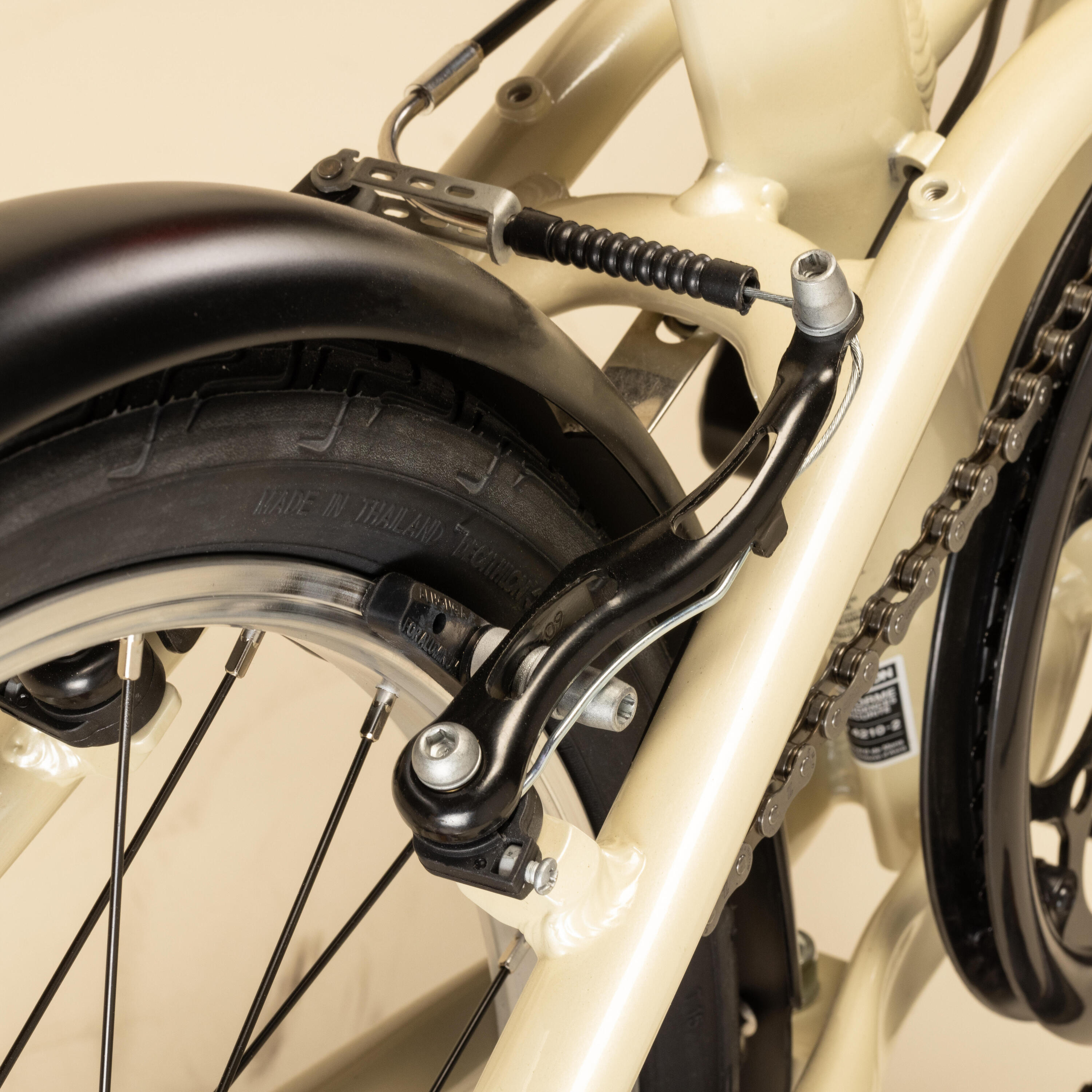 20 Inch FOLDING BIKE btwin 500 - Beige 7/25