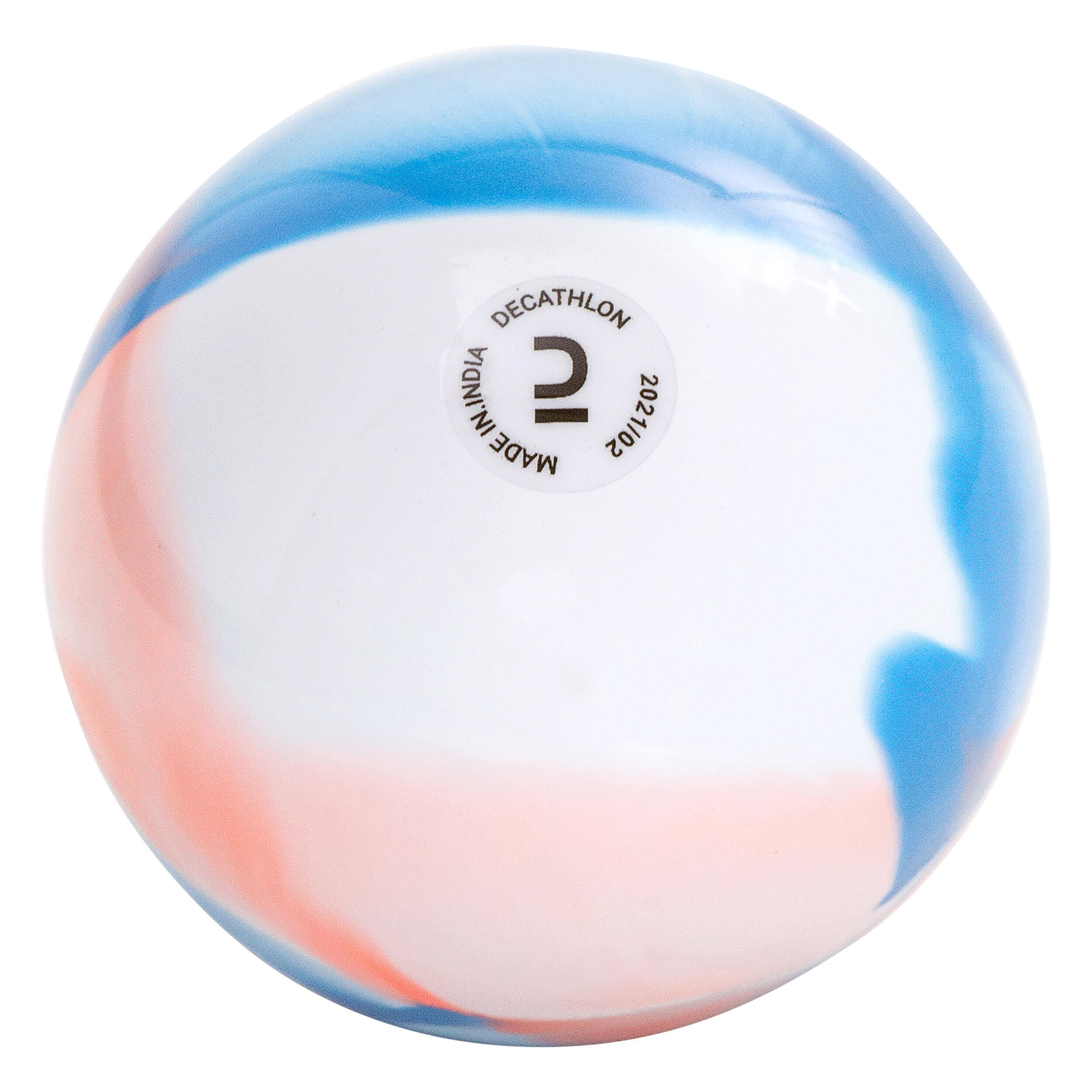 Smooth Field Hockey Ball FH100 - Blue/Coral -  2