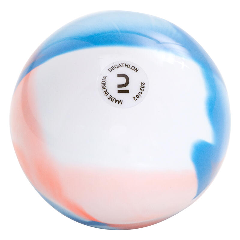 Feldhockey Ball FH100 glatt blau/korallenrot