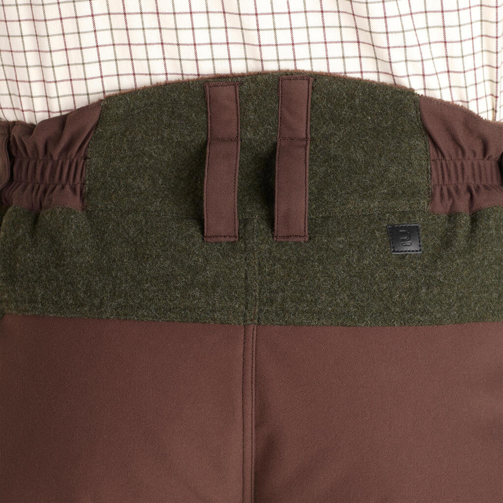 HUNTING WARM WOOL TROUSERS 900 - GREEN