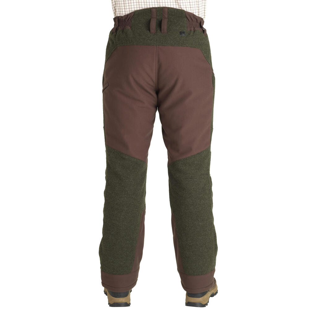 Jagdhose 900 Wolle warm geräuscharm grün  