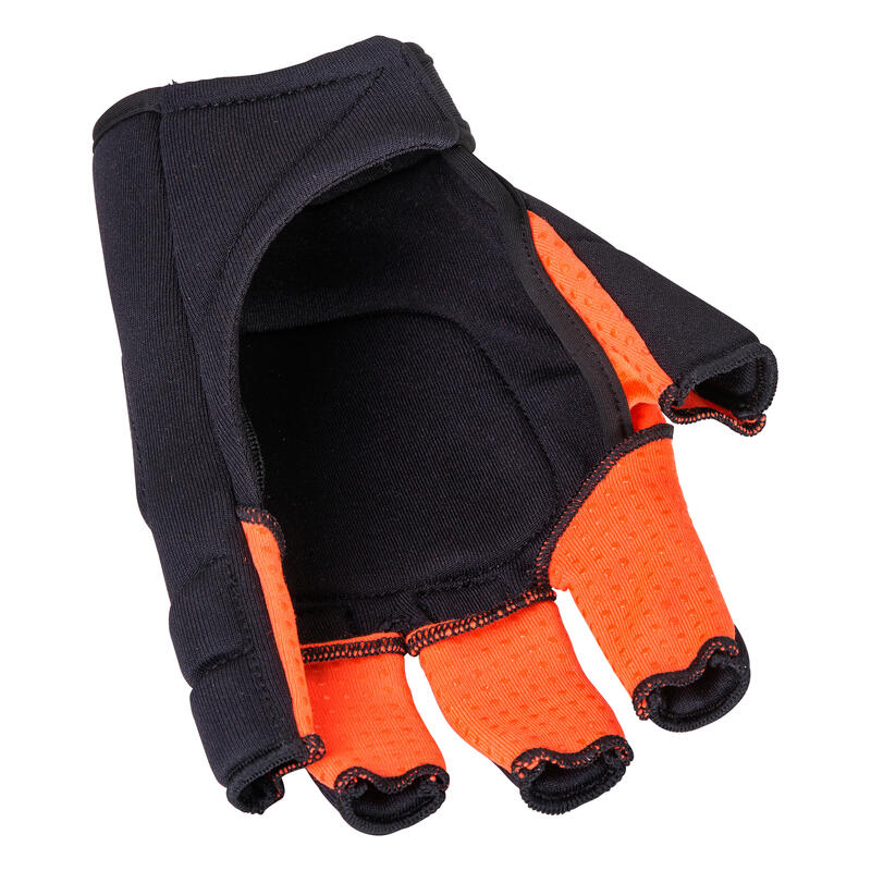 Gant de hockey 2 phalanges intensité moyen/fort ado/adulte Adidas OD noir rouge