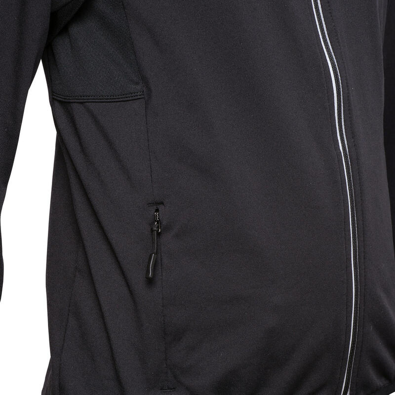 Trainingsjacke Feldhockey FH900 Kinder schwarz