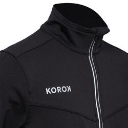 Veste de training de hockey sur gazon enfant FH900 noir