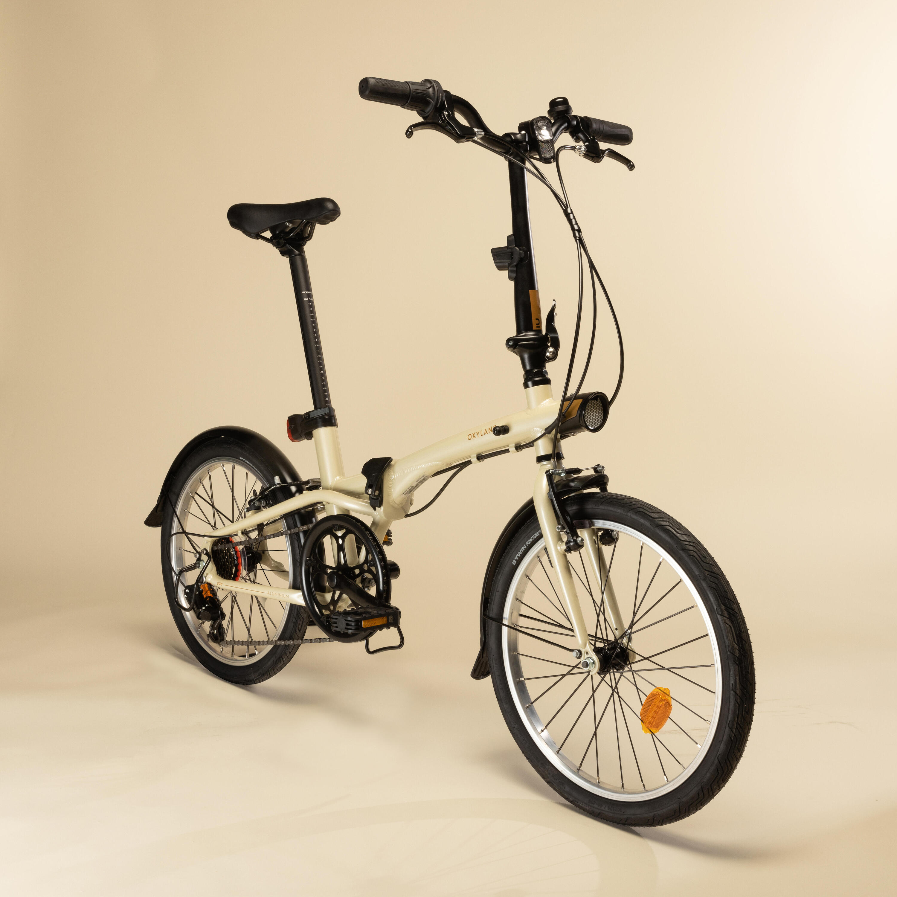 20 Inch FOLDING BIKE btwin 500 - Beige 2/25