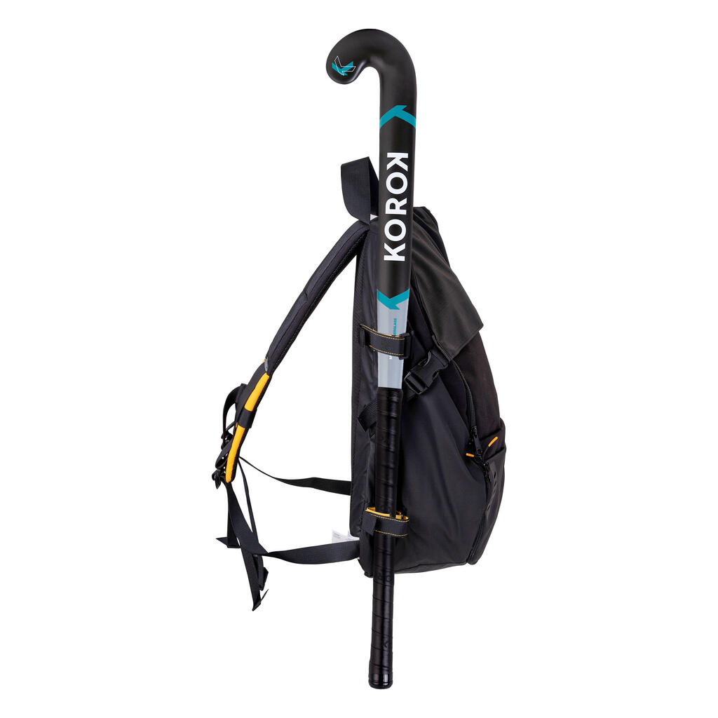 Rucksack Feldhockey FH500 schwarz/gelb