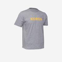 T-shirt de hockey sur gazon homme FH110 Gris et jaune