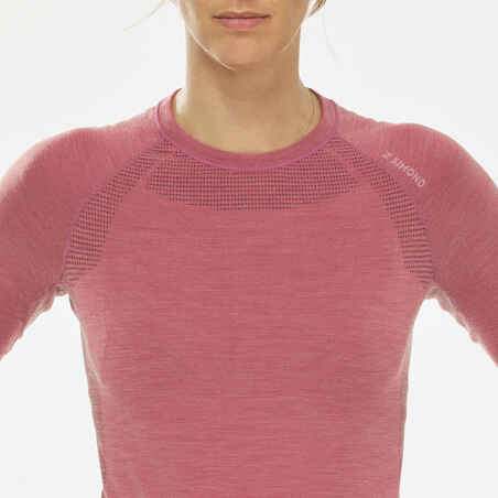 Women's Long Sleeve Seamless Wool T-Shirt - ALPINISM