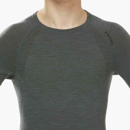 Ανδρικό μάλλινο μακρυμάνικο T-Shirt χωρίς ραφές - ALPINISM
