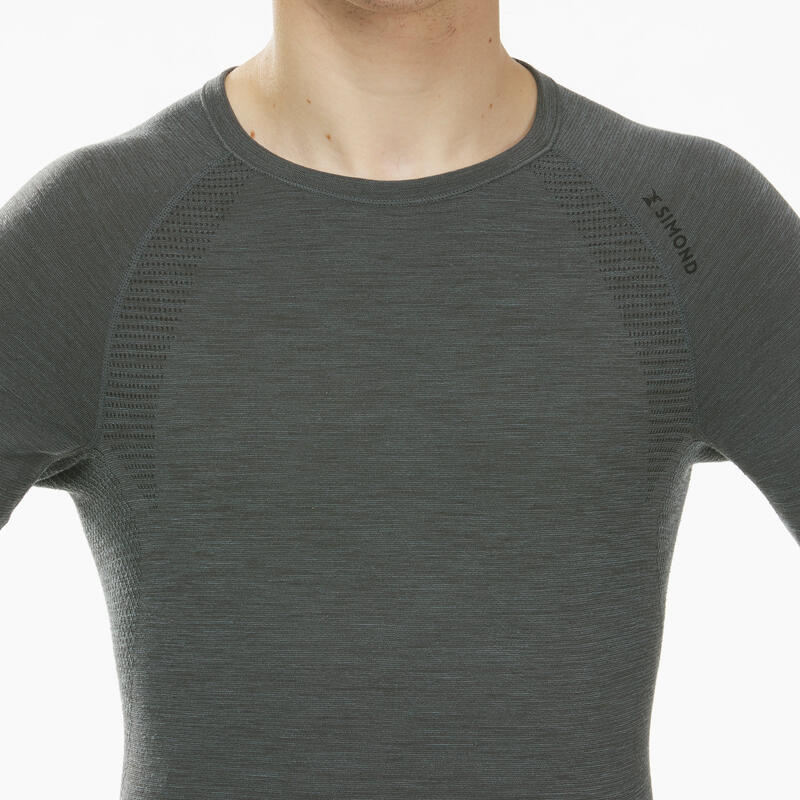 Camiseta seamless manga larga de lana hombre - ALPINISM 