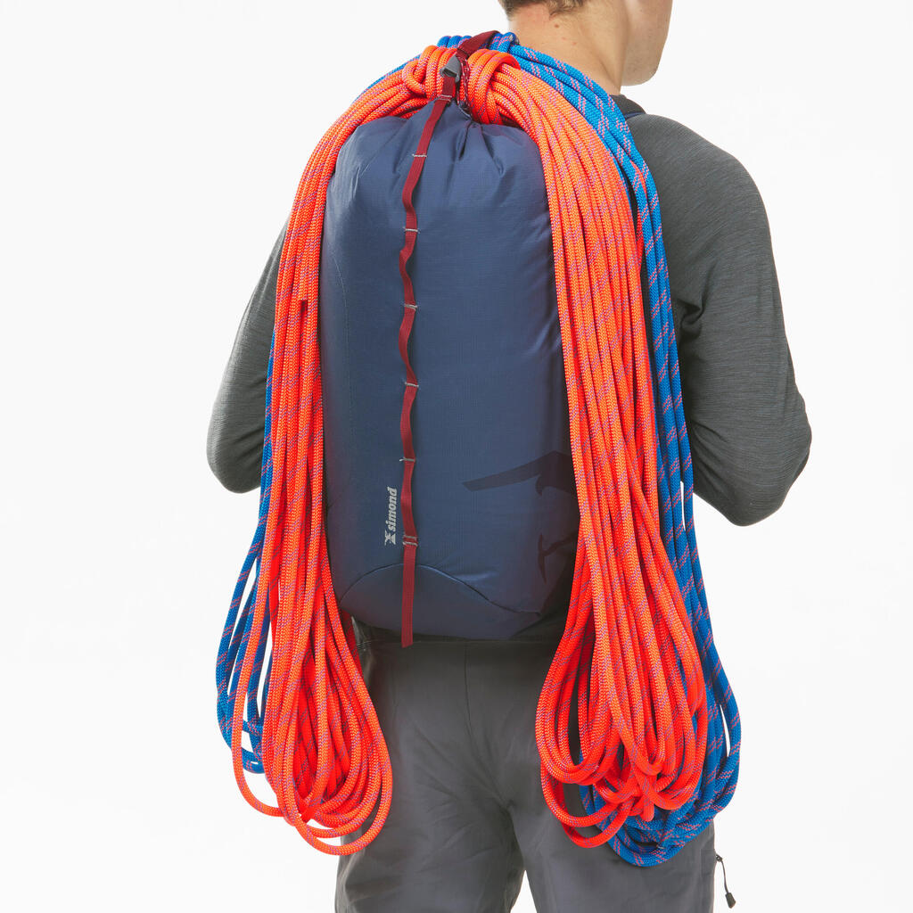 Halbseil für Klettern und Bergsteigen 8,6 mm × 60 m - Rappel 8.6 orange