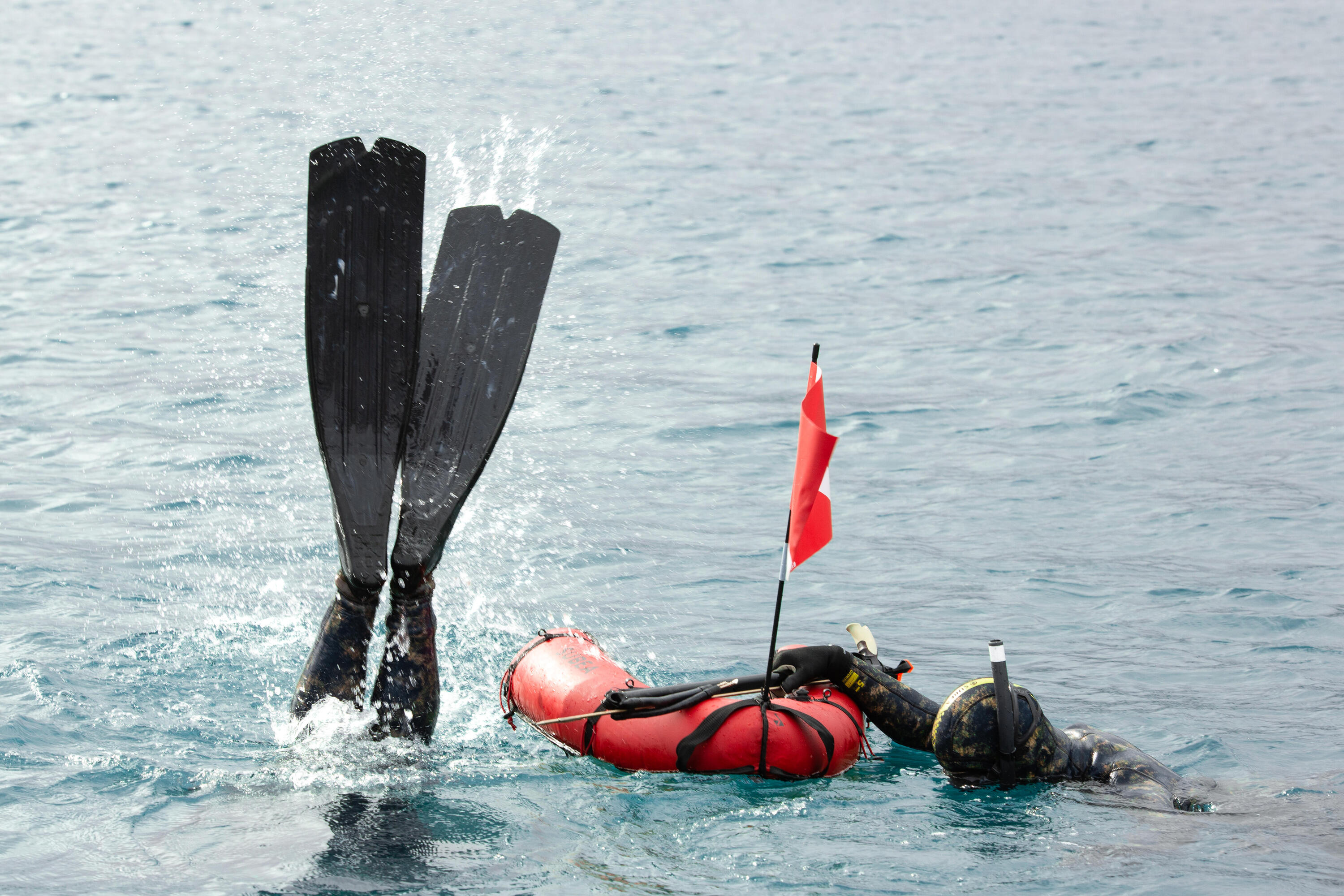 Aletas De Pesca Submarina Apnea Subea SPF 500 Negras 7/9